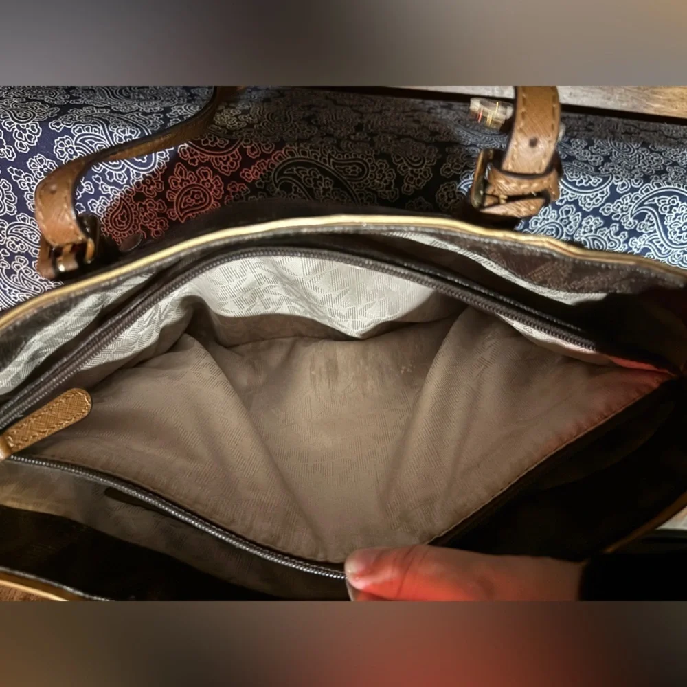 Michael Kors Dark Brown Signature Tote - Picture 6 of 6